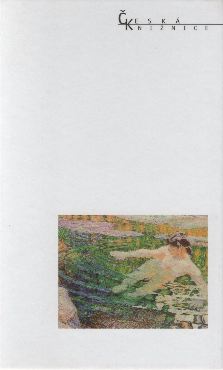 Potah desek svazku 18 s využitím oleje Františka Kupky Voda (Koupající se), návrh Vladimír Vimr